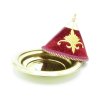 tazin dekorace bordo 02