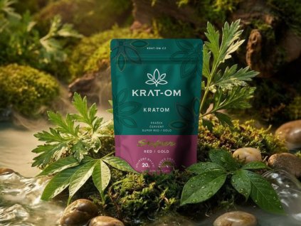 Červený kratom Super Red Gold vizuál