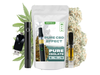 CBD Cartridge 1 ml 99 % Isolate SET