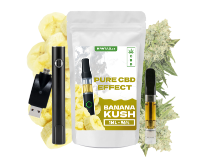 CBD Cartridge 1 ml 96 % Banana Kush SET