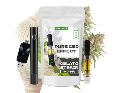 CBD Cartridge 1 ml 96 % Gelato SET