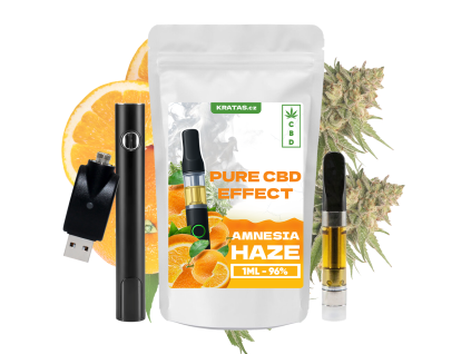 CBD Cartridge 1 ml 96 % AMNESIA HAZE SET