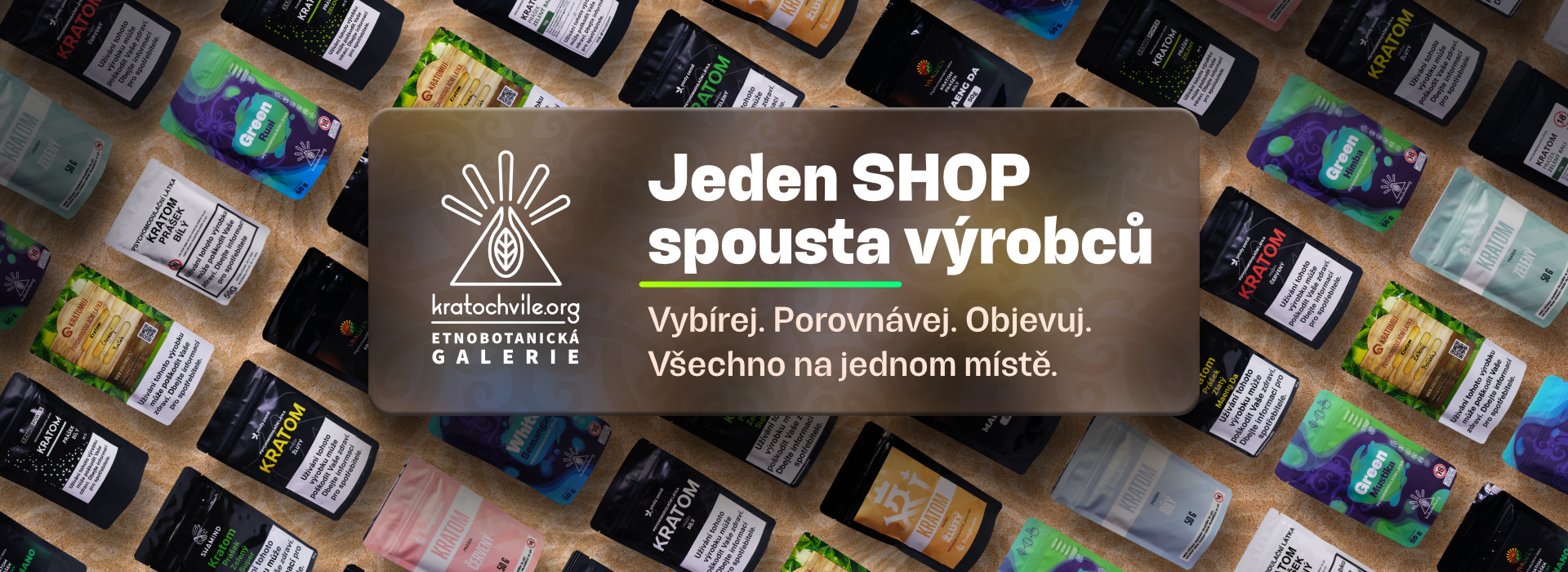 Velký výběr kratomu, všichni výrobci na jednom místě.