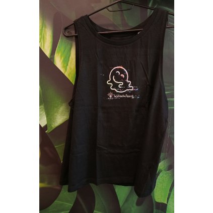 Tílko dámské černé Emoji (Velikost S)