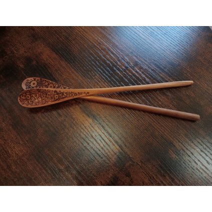 1563 1 dekorativni drevena lzice