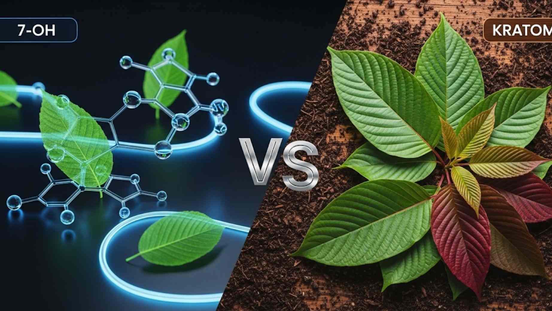 7-OH vs. klasický kratom