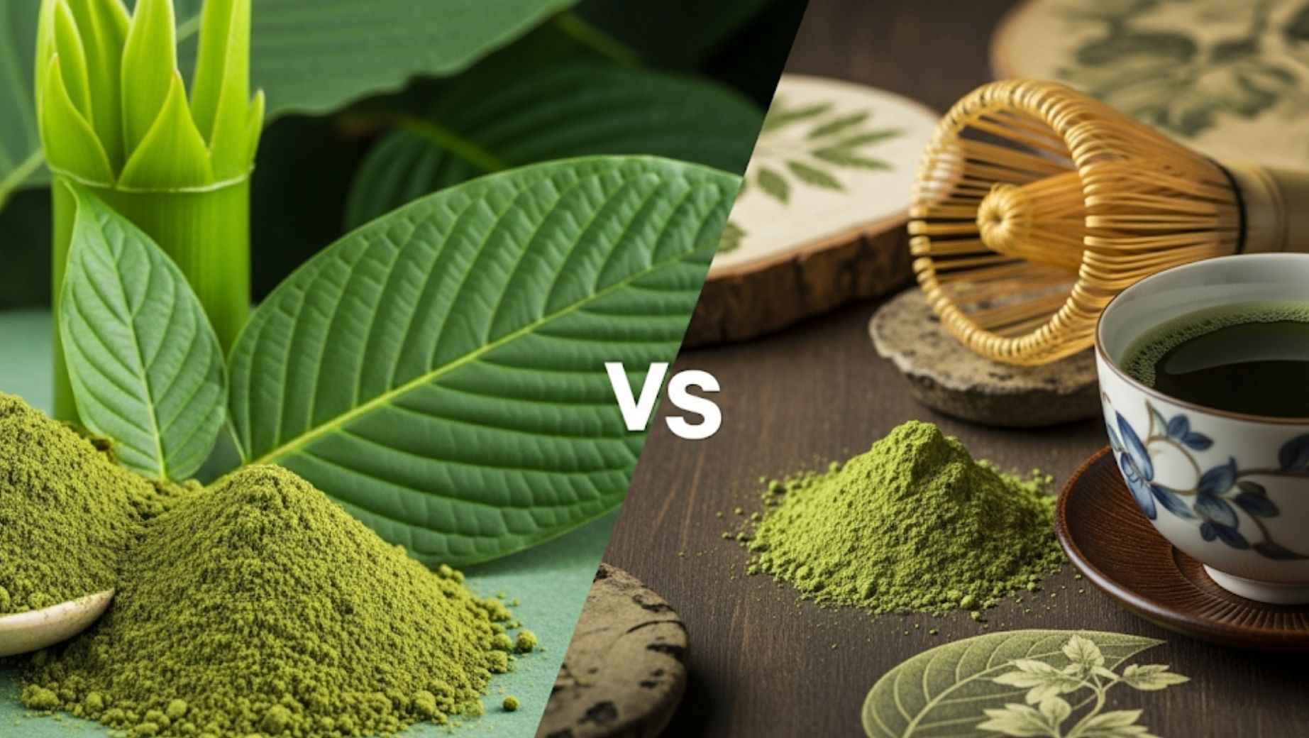 Kratom vs. Matcha: účinky, rozdíly a benefity