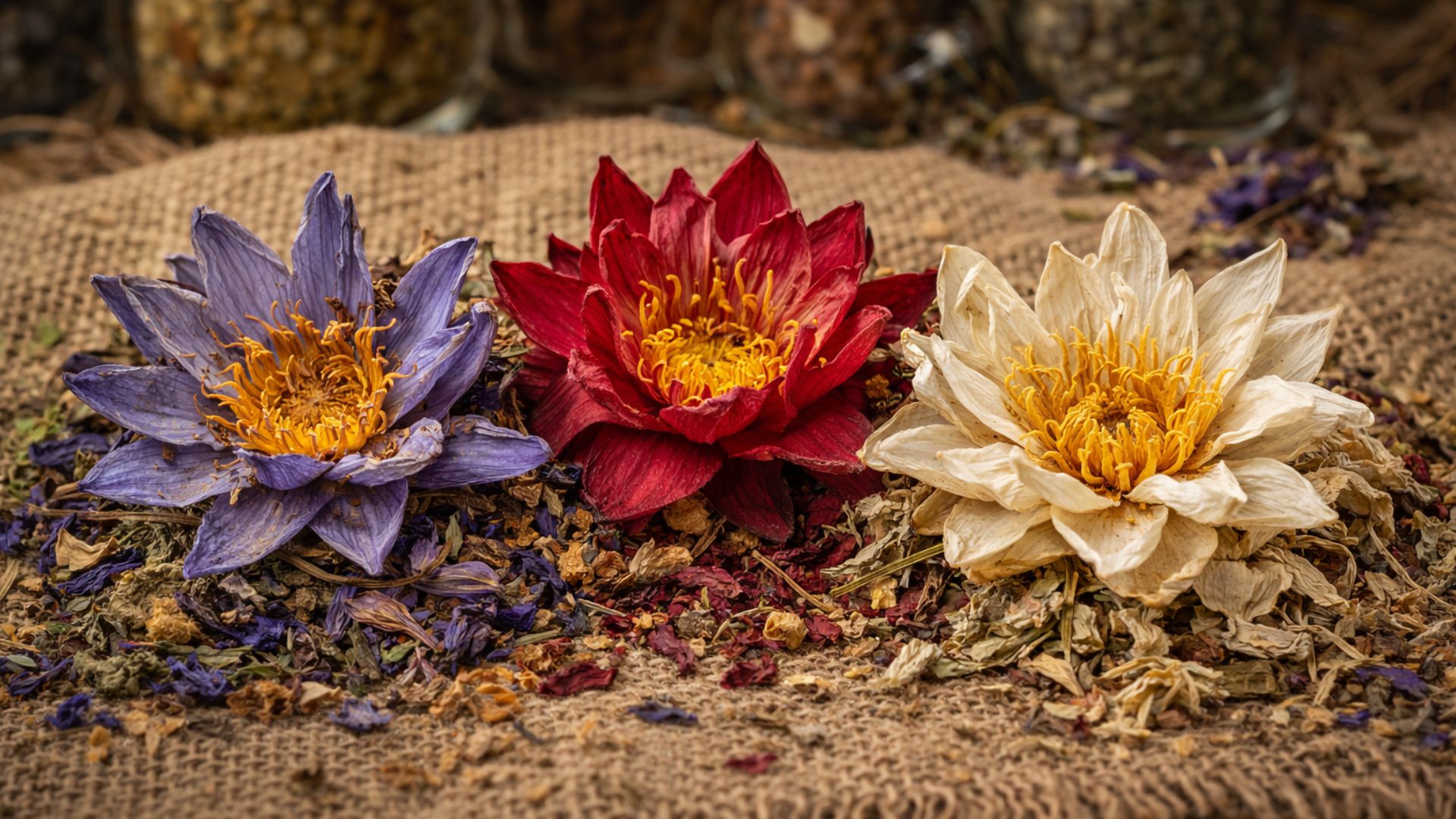 Modrý, červený a bílý leknín: účinky a rozdíly mezi druhy