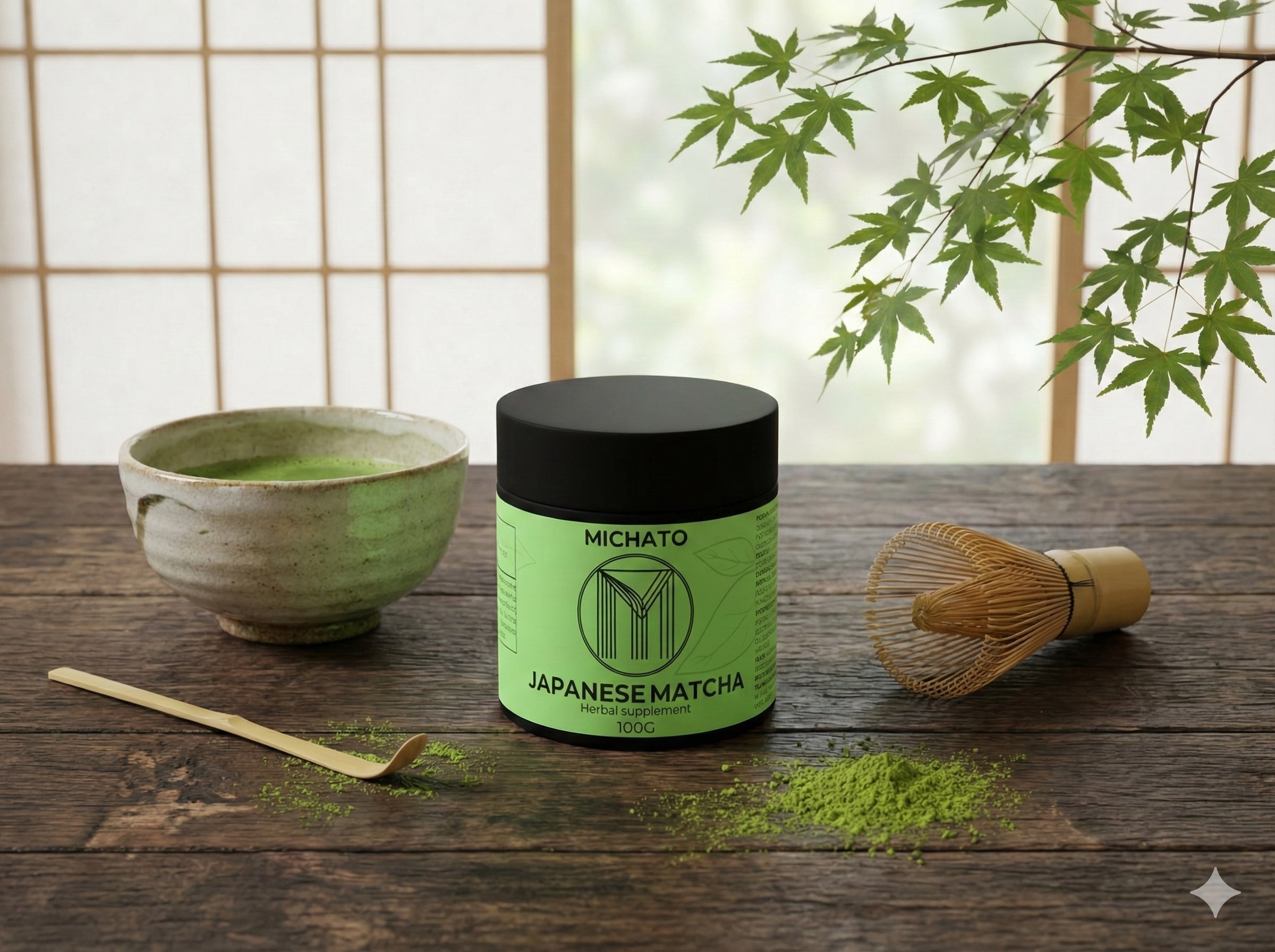 Zelený čaj japonská Matcha