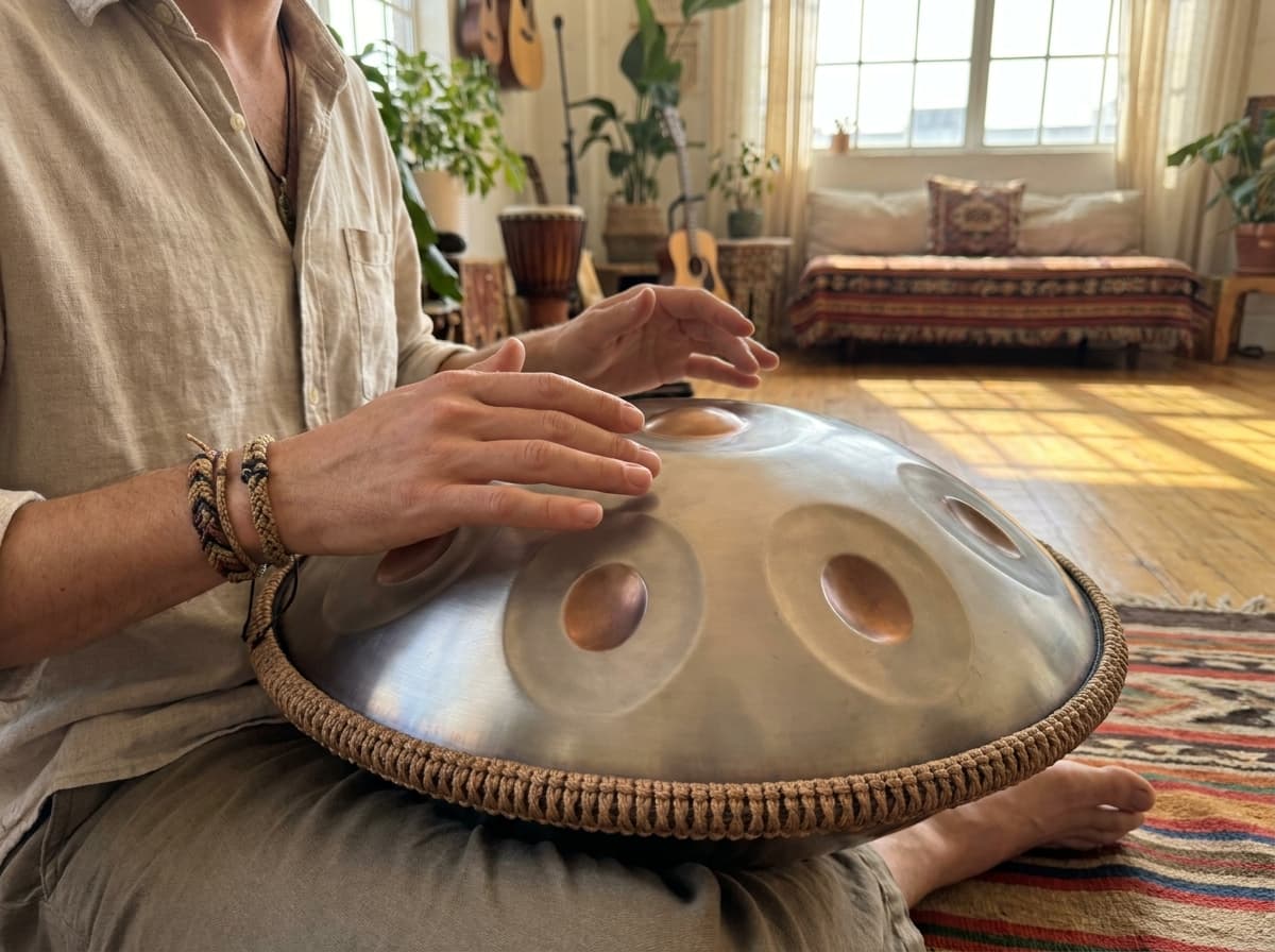 Ručně laděný handpan drum