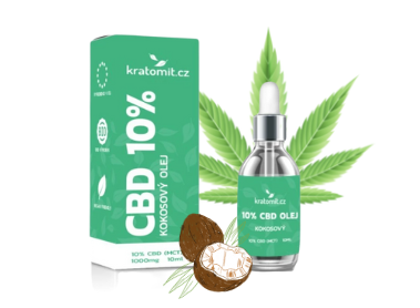 CBD kokosový olej 10%