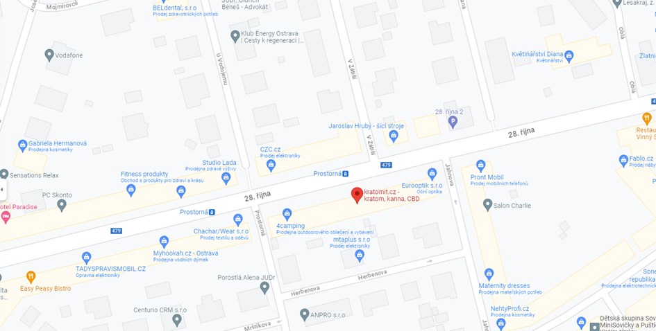 Kamenný obchod s kratomem Ostrava
