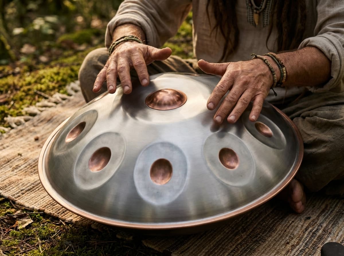 Handpan 14 Töne Carbonstahl