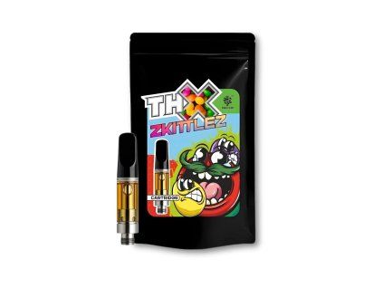 THX Zkittlez Kartusche 1ml – fruchtiger Bonbonduft, CBC, CBD, CBG, Premium-Qualität