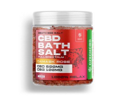 Badesalz mit CBD & CBG – Damaszener Rose & Entspannung