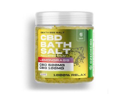 CBD + CBG Badesalz Lemongrass – Frische & Vitalität