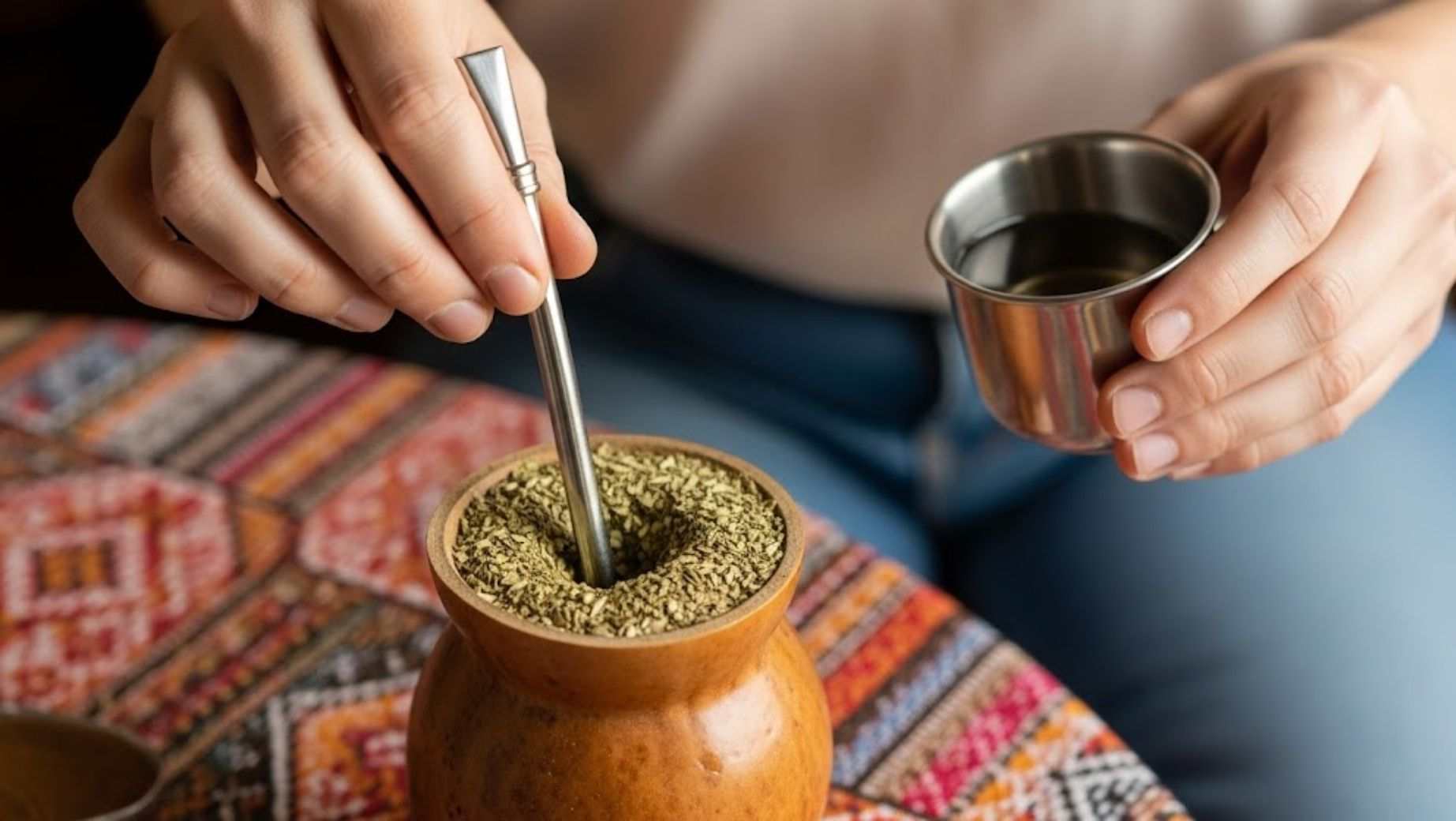 Jak použíwać nierdzewną bombillę i kalabasę podczas picia Yerba Maté?