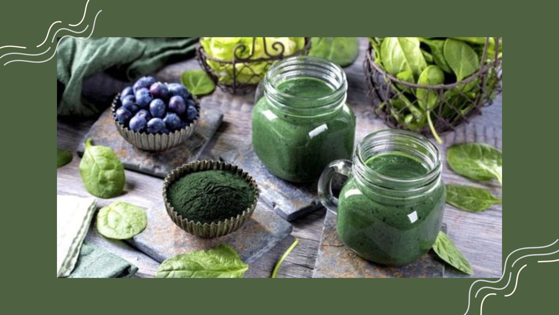Chlorella vs. spirulina