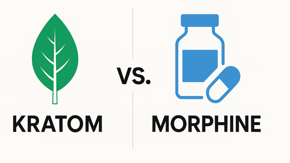 Is kratom as strong as morphine?