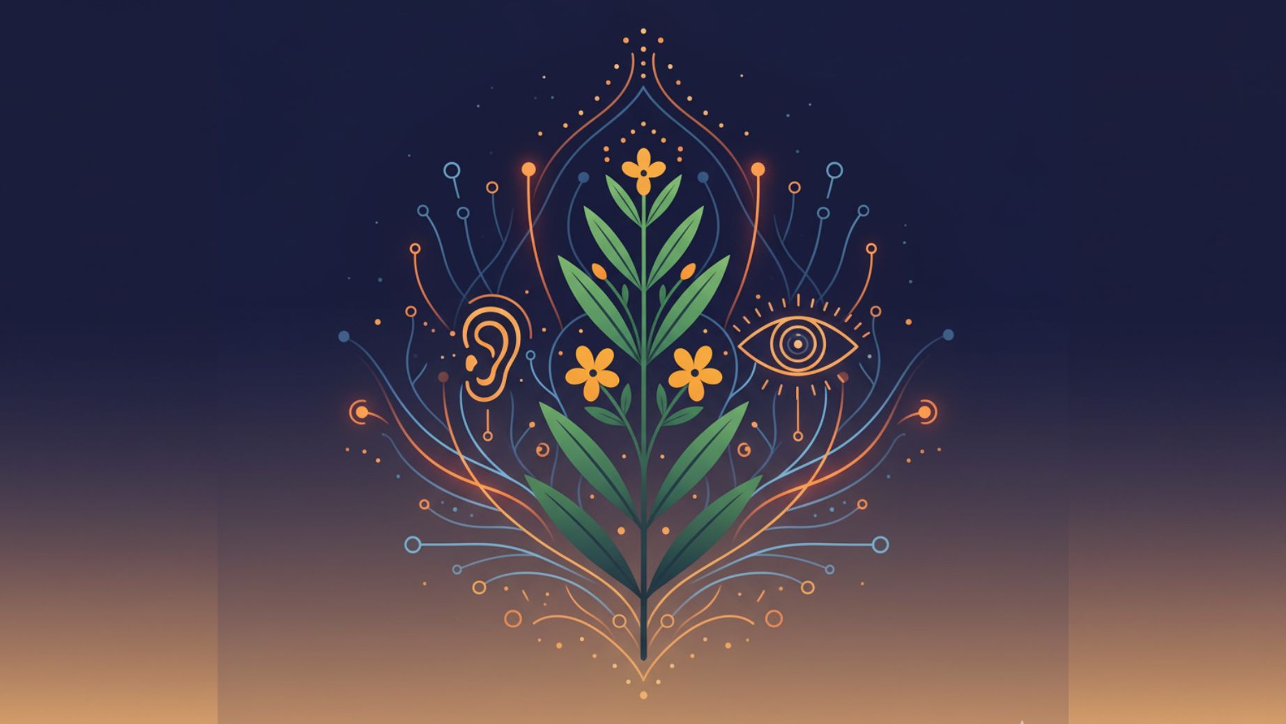 Sinicuichi: Auswirkungen auf die Wahrnehmung von Geräuschen und Farben