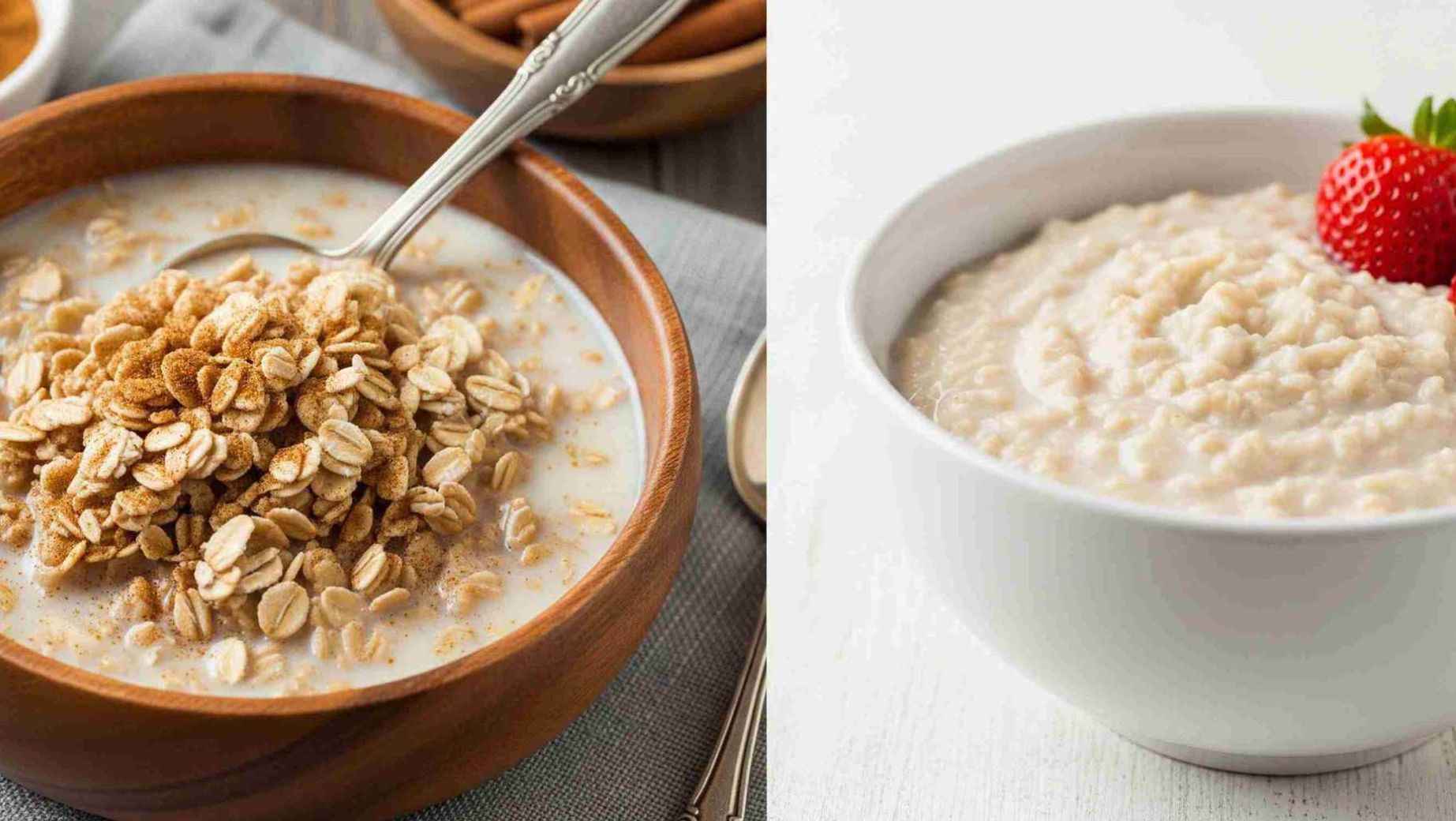 Traditional vs. instant oats