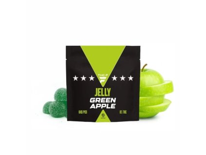 THC-F green apple jelly 6 pcs