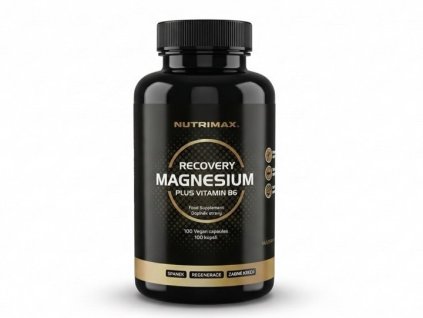 NutriMax Recovery Magnesium 1000 mg, Magnesium + Vitamin B6, 100 capsules