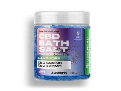 CBD + CBG fürdősó Levendula – Nyugtató levendulás kender só