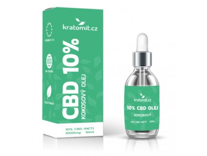 CBD MCT kokosový olej, 10%