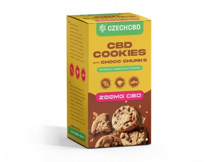 CBD Cookies s čokoládovými lupienkami