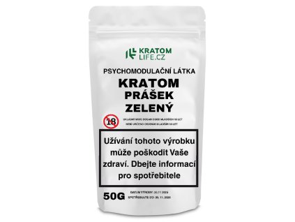 Zelený Kratom 50g (Hmotnost 750g)