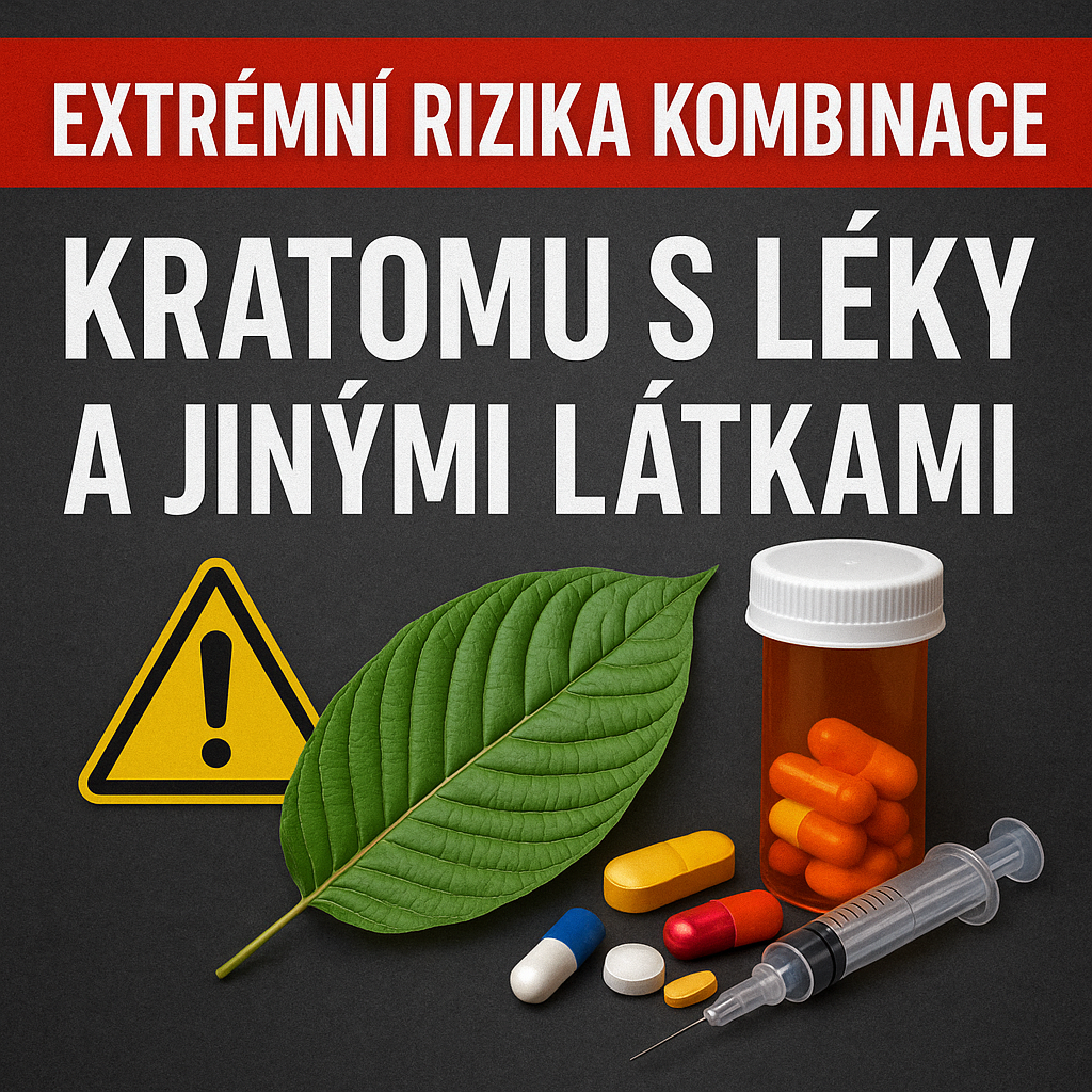Nebezpečné kombinace kratomu, léků a jiných látek