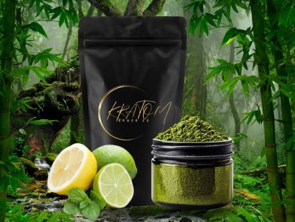 limetka citron kratom ochuceny prasek