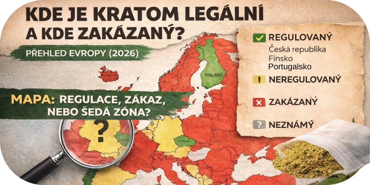 🌍 Kde je kratom legální a kde zakázaný? Přehled Evropy (2026)