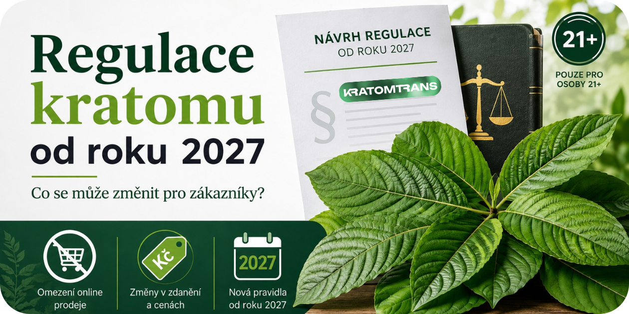📑 Regulace kratomu od roku 2027: co se může změnit a co to znamená pro zákazníky?