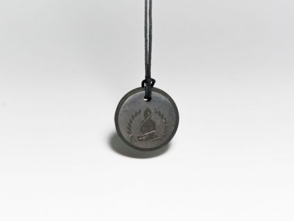 Šungitový amulet symbol BUDHA