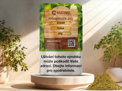 bily kratom prasek kratomuj