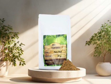 cerveny kratom prasek 50g kratomuj