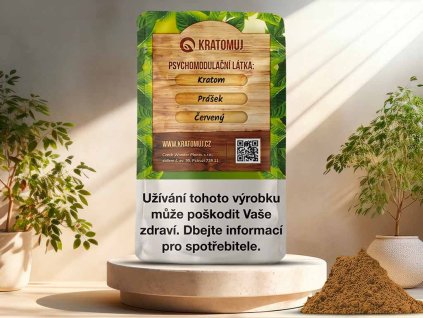 cerveny kratom prasek kratomuj