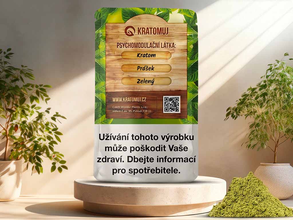 Zelený kratom prášek - 50 g