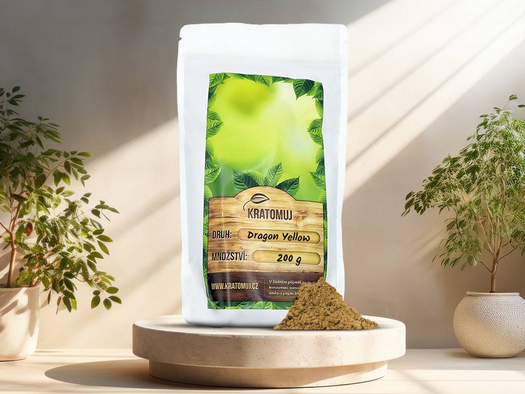 Žlutý kratom Dragon Yellow Gramáž: 200g