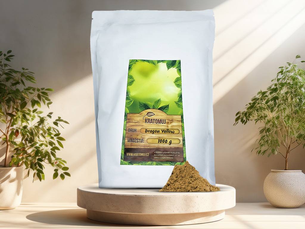 Žlutý kratom Dragon Yellow Gramáž: 1000g