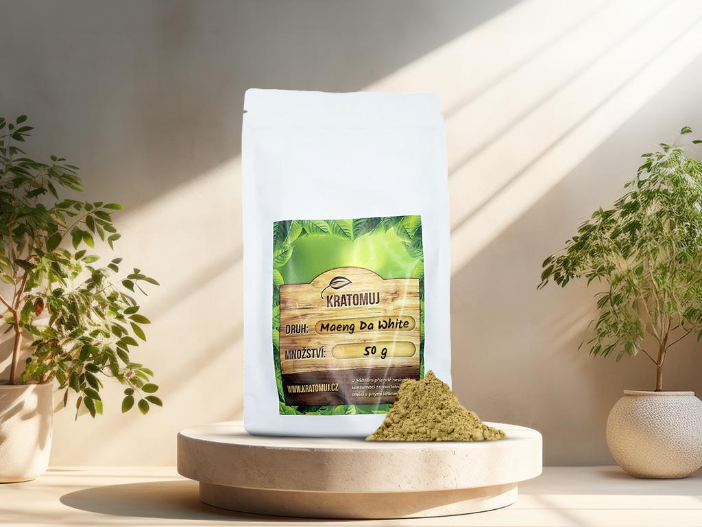 Bílý kratom Maeng Da White Gramáž: 50g