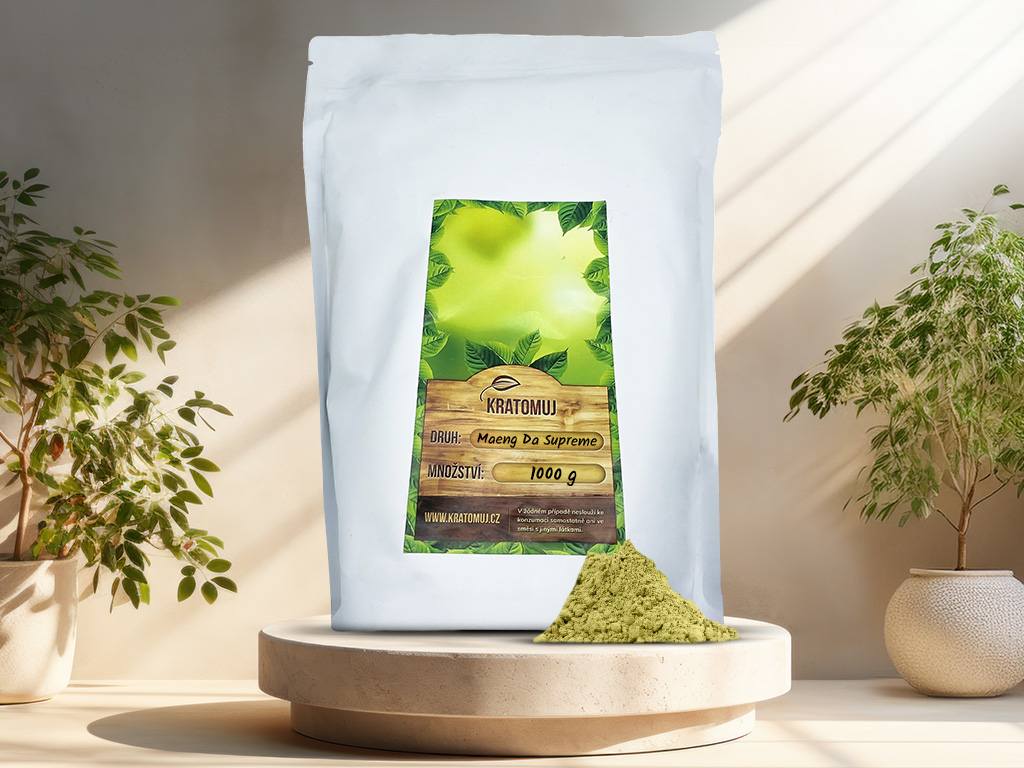 Kratomuj.cz Zelený kratom Maeng Da Supreme Gramáž: 1000g