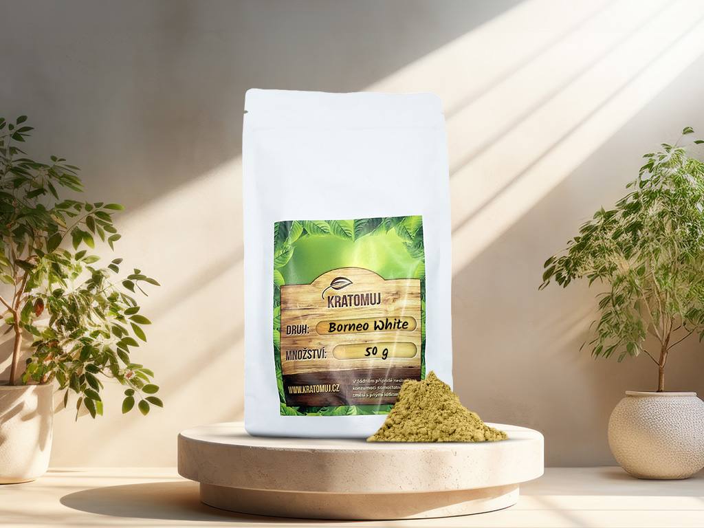 Bílý kratom Borneo White Gramáž: 50g