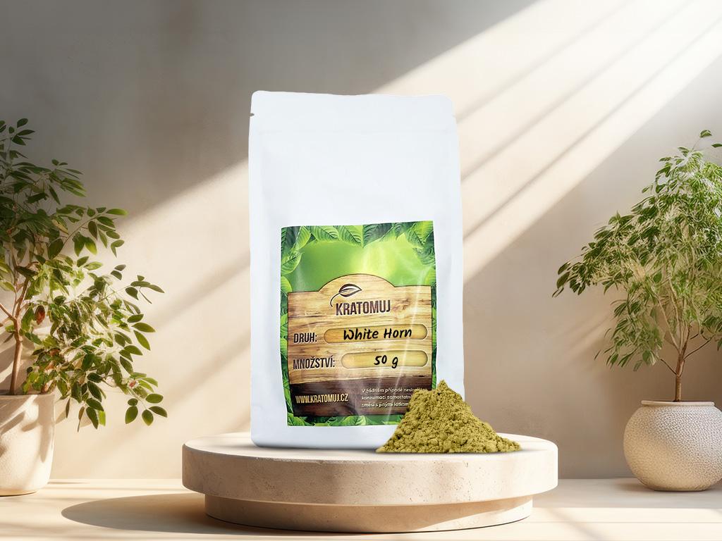 Bílý kratom White Horn Gramáž: 50g