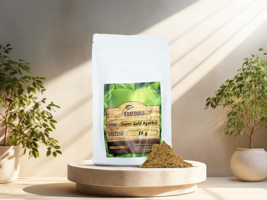 Zlatý kratom Super Gold Agatha Gramáž: 50g