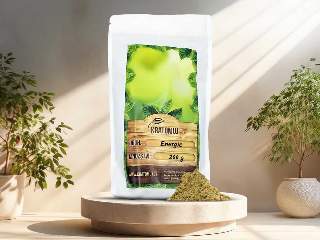 Bílý kratom Energie Gramáž: 200g