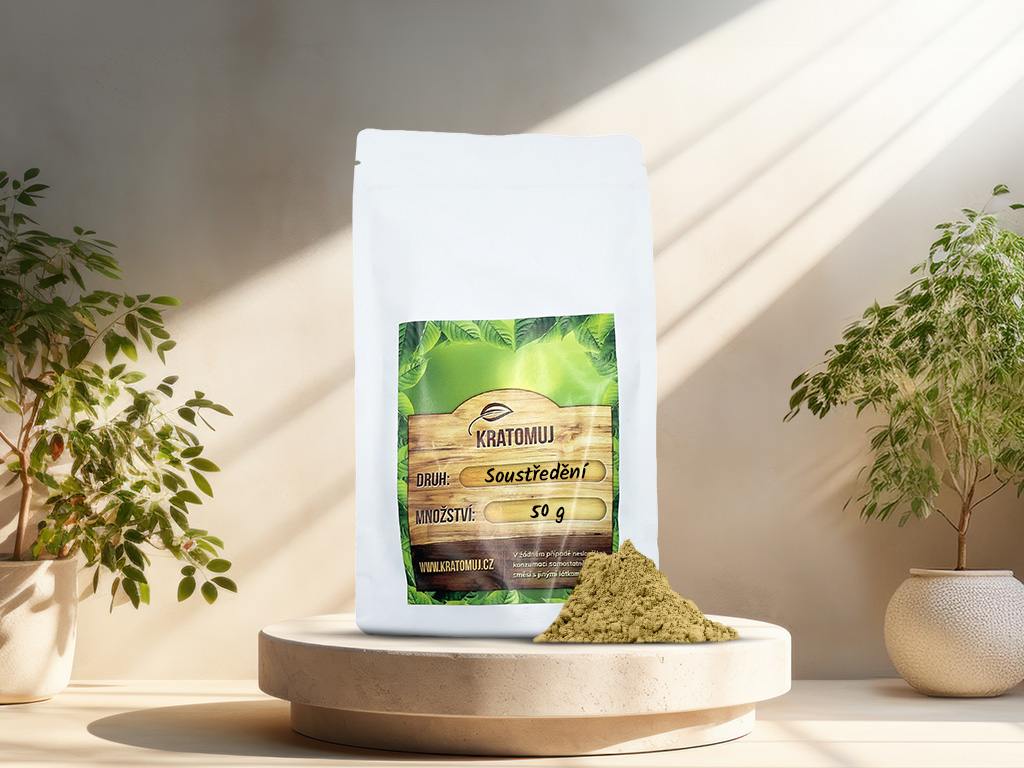 Bílý kratom Soustředění Gramáž: 50g