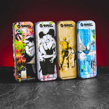 Doza na květy CBD Banksy design hhc cbd preroll joint květy